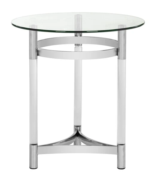 Safavieh Letty Round Acrylic End Table - Clear - Image 2