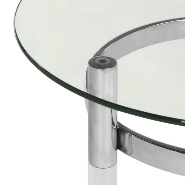 Safavieh Letty Round Acrylic End Table - Clear - Image 4