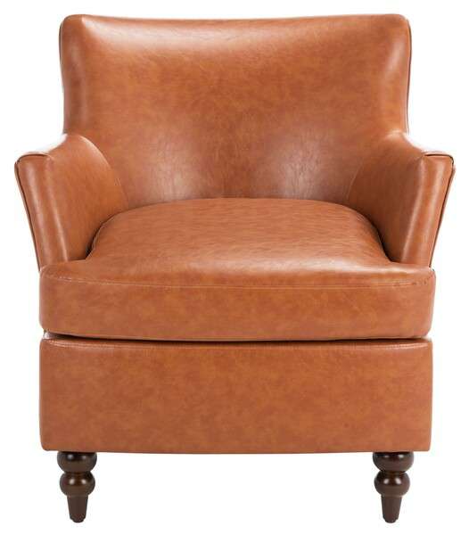 Safavieh Levin Accent Chair - Cognac - Image 2