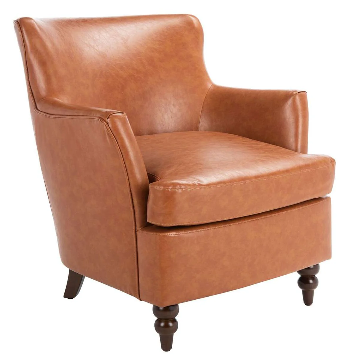 Safavieh Levin Accent Chair - Cognac - Image 3