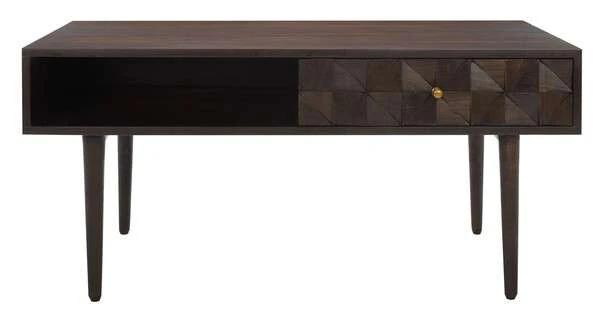 Safavieh Lexington Coffee Table - Walnut - Image 2