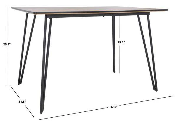 Safavieh Lexzandra Dining Table - Natural - Image 3