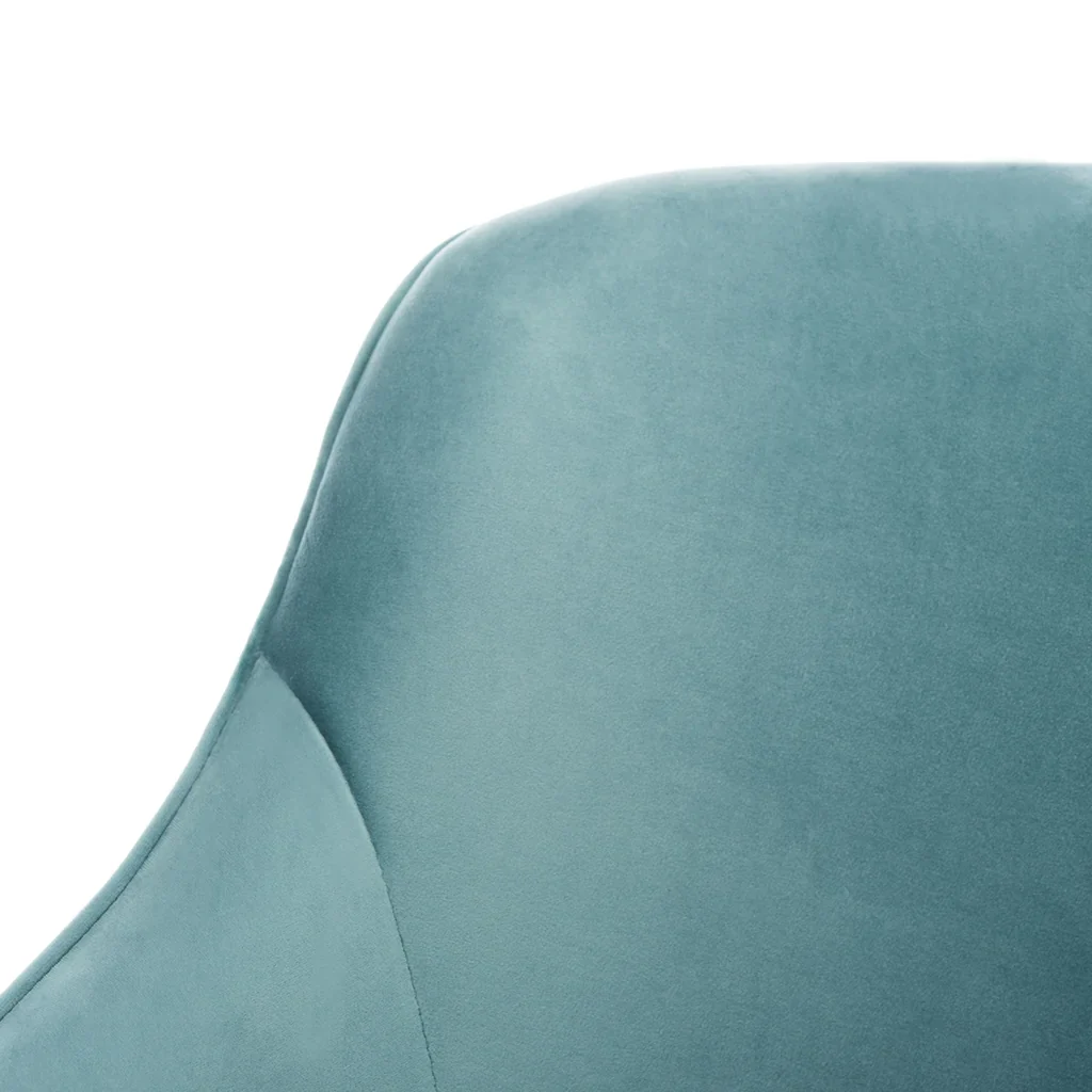 Safavieh Leyla Swivel Velvet Chair - Seafoam - Image 5
