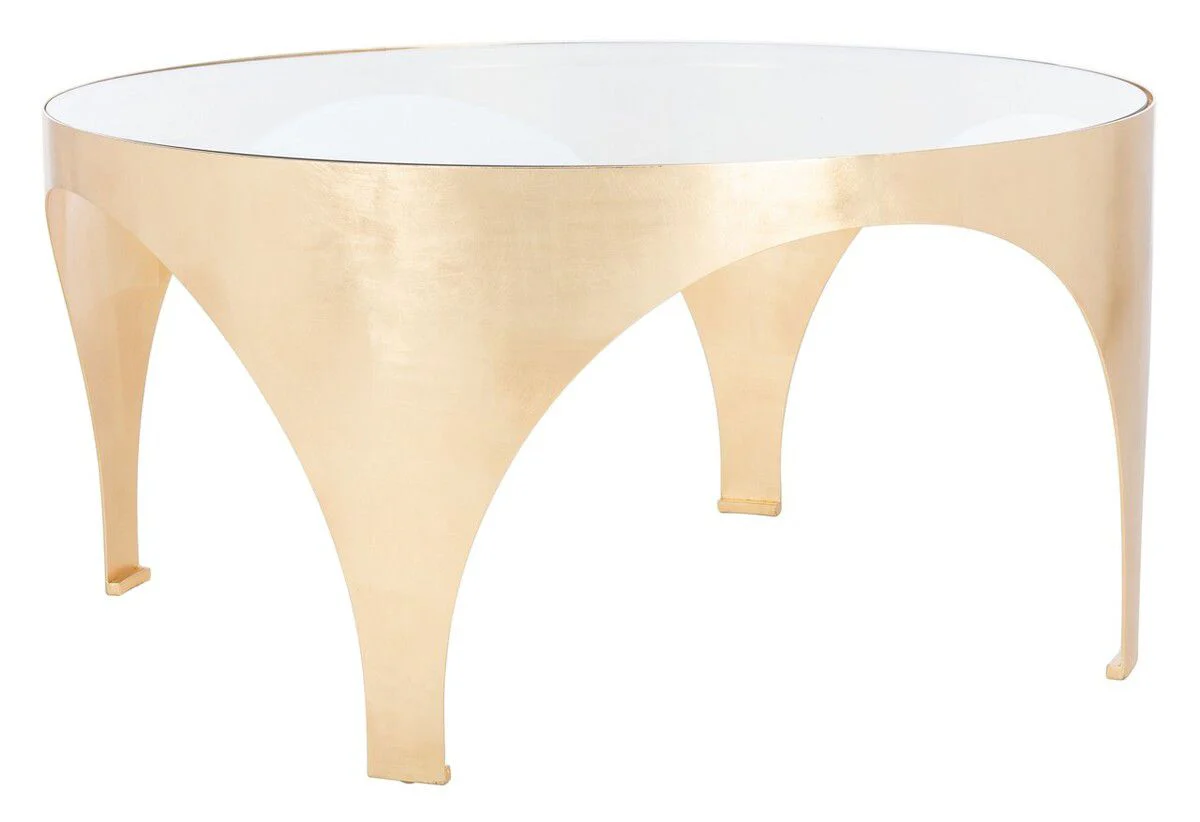Safavieh Lillia Gold Leaf Coffee Table - Gold - Image 3