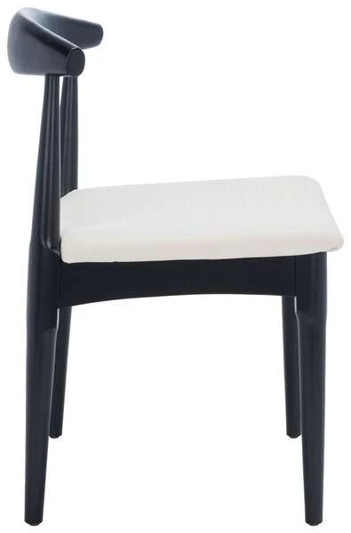 Safavieh Lionel Retro Dining Chair Set Of 2 - Black Body - Image 2