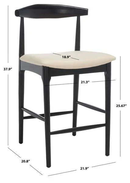 Safavieh Lionel Retro Counter Stool - Black - Image 4