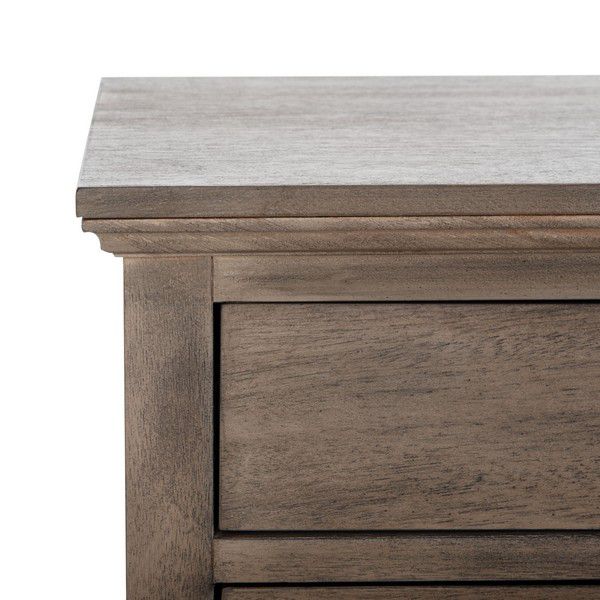 Safavieh Lisabet 3 Drawer Wd Nightstand - Light Brown - Image 4
