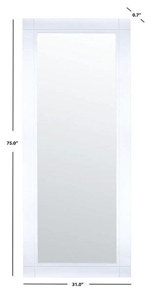 Safavieh Lisandra Acrylic Standing Mirrors - Clear - Image 3