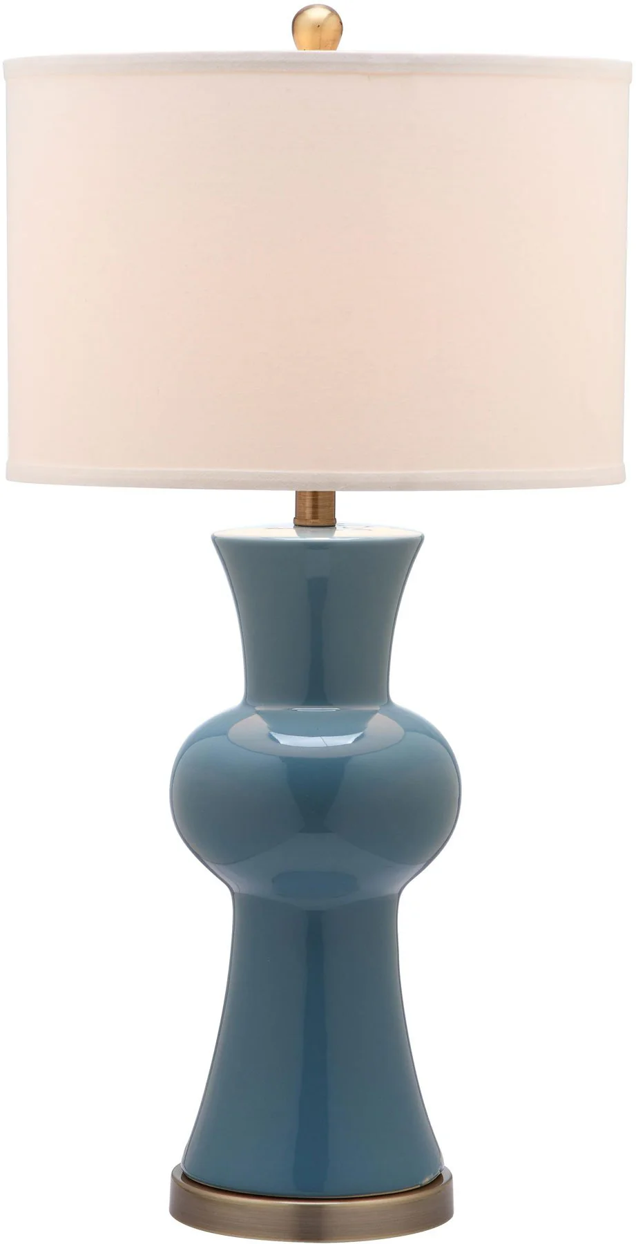 Safavieh Lola 30-Inch H Column Lamp Set Of 2 - Blue - Image 3