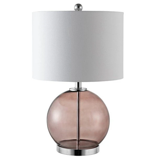 Safavieh Lonni Table Lamp Set Of 2 - Smoked Grey Glass - Image 2