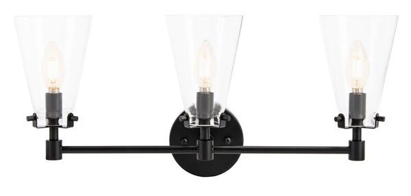 Safavieh Lonsen Vanity Sconce - Matte Black - Image 2