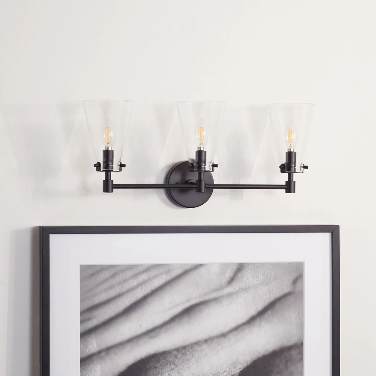 Safavieh Lonsen Vanity Sconce - Matte Black - Image 3