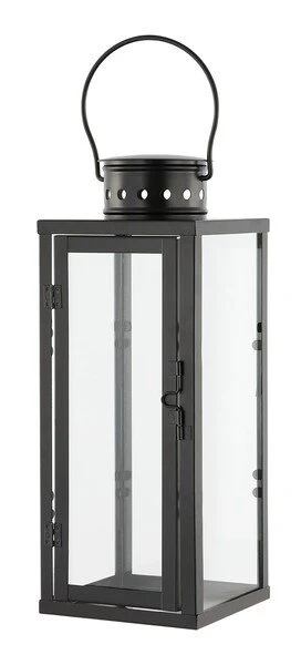 Safavieh Lorient Outdoor Lantern Set Of 2 - Black - Image 2