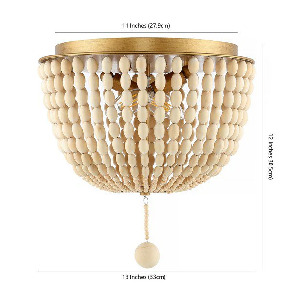 Safavieh Loris Flush Mount - Cream - Image 3