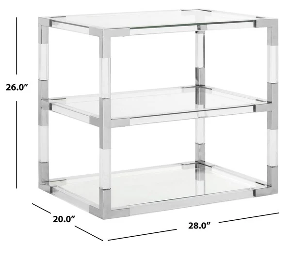 Safavieh Louisa End Table - Silver - Image 3