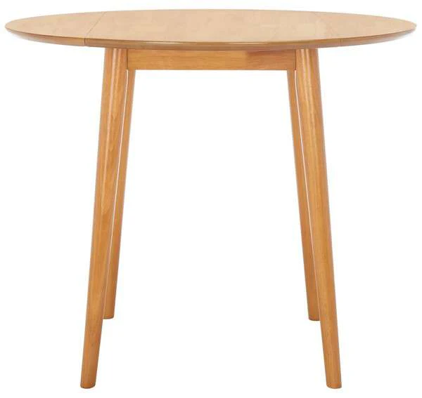 Safavieh Lovell Folding Round Dining Table - Light Oak - Image 2