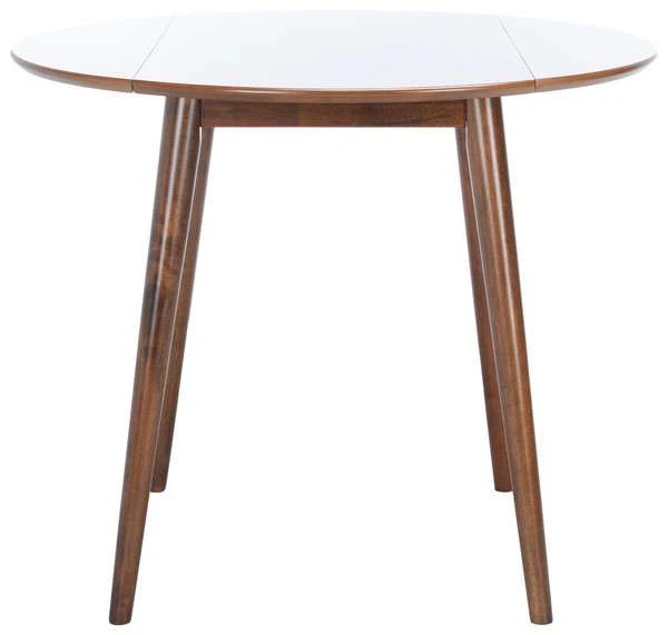 Safavieh Lovell Folding Round Dining Table - Walnut - Image 2