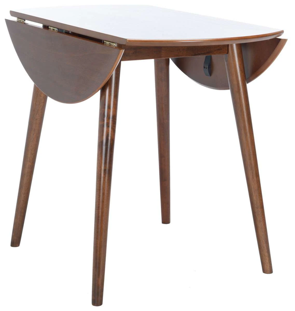 Safavieh Lovell Folding Round Dining Table - Walnut - Image 3