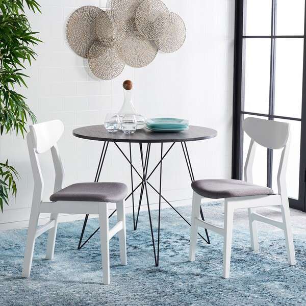 Safavieh Lucca Retro Dining Chair Set Of 2 - White - Image 4