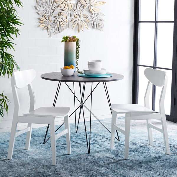 Safavieh Lucca Retro Dining Chair Set Of 2 - White - Image 4