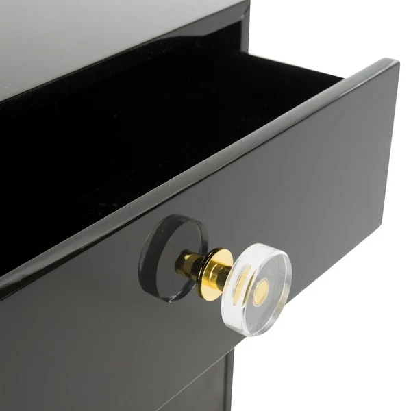 Safavieh Lucian 3-Drawer Side Table - Black - Image 4