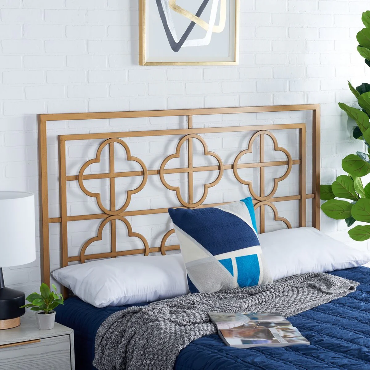 Safavieh Lucinda Headboard Full Size - Antique Gold