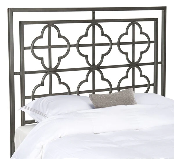 Safavieh Lucinda Headboard King Size - Antique Iron - Image 2