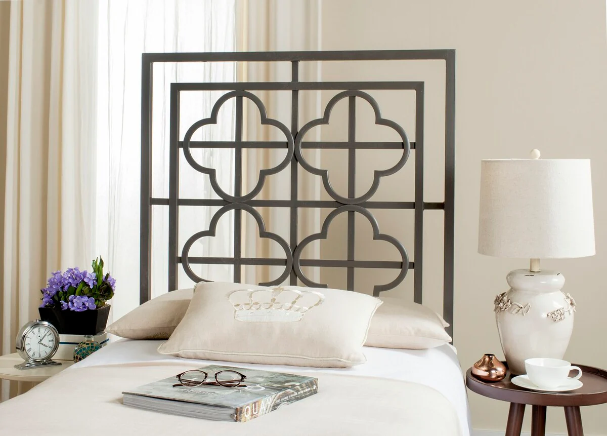 Safavieh Lucinda Headboard Queen Size - Antique Iron - Image 2