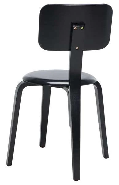 Safavieh Luella Stackable Dining Chair Set Of 2 - Black - Image 3