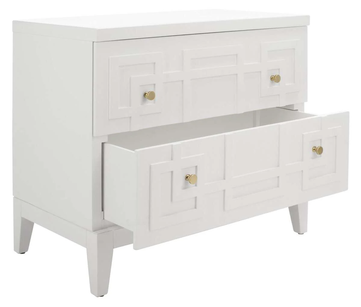 Safavieh Luiza 2 Drawer Nightstand - White - Image 2