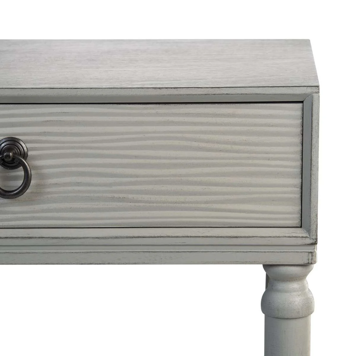 Safavieh Mabel 1Drw Accent Table - Distressed Gray - Image 4