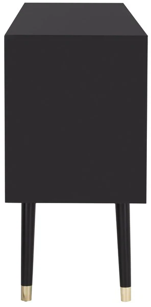 Safavieh Madden Retro Dresser - Black and Brass - Image 5