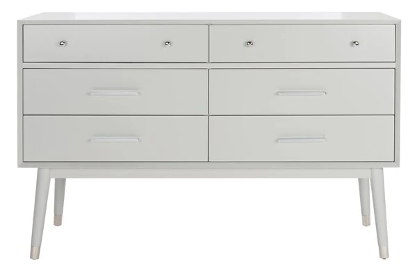 Safavieh Madden Retro Dresser - Gray and Silver - Image 2