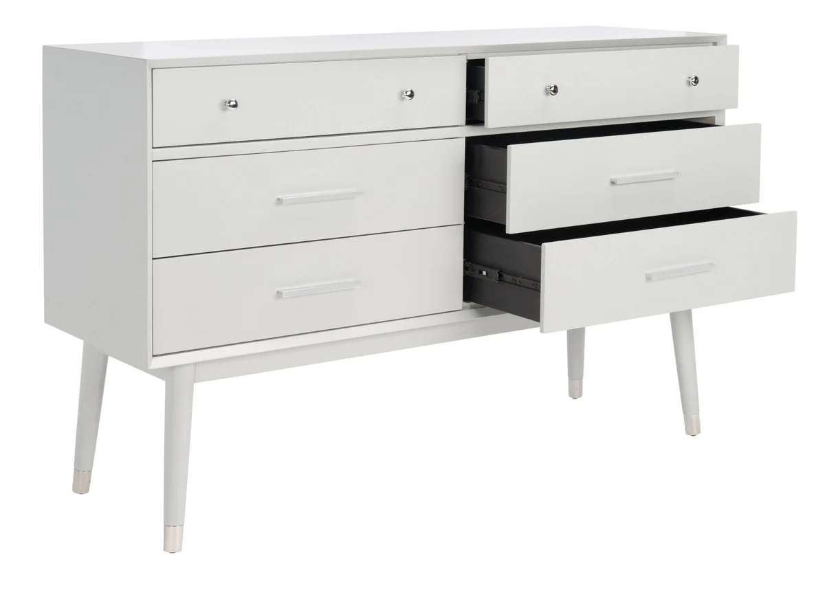 Safavieh Madden Retro Dresser - Gray and Silver - Image 3