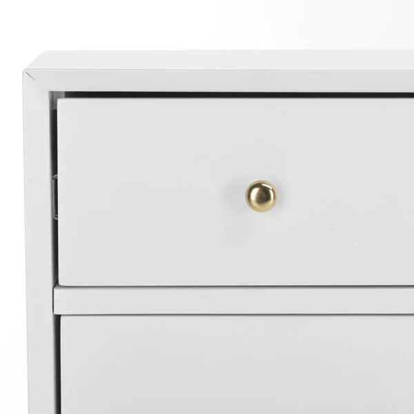 Safavieh Madden Retro Dresser - White and Brass - Image 4