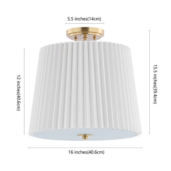 Safavieh Madio Flush Mount - Gold Base - Image 3