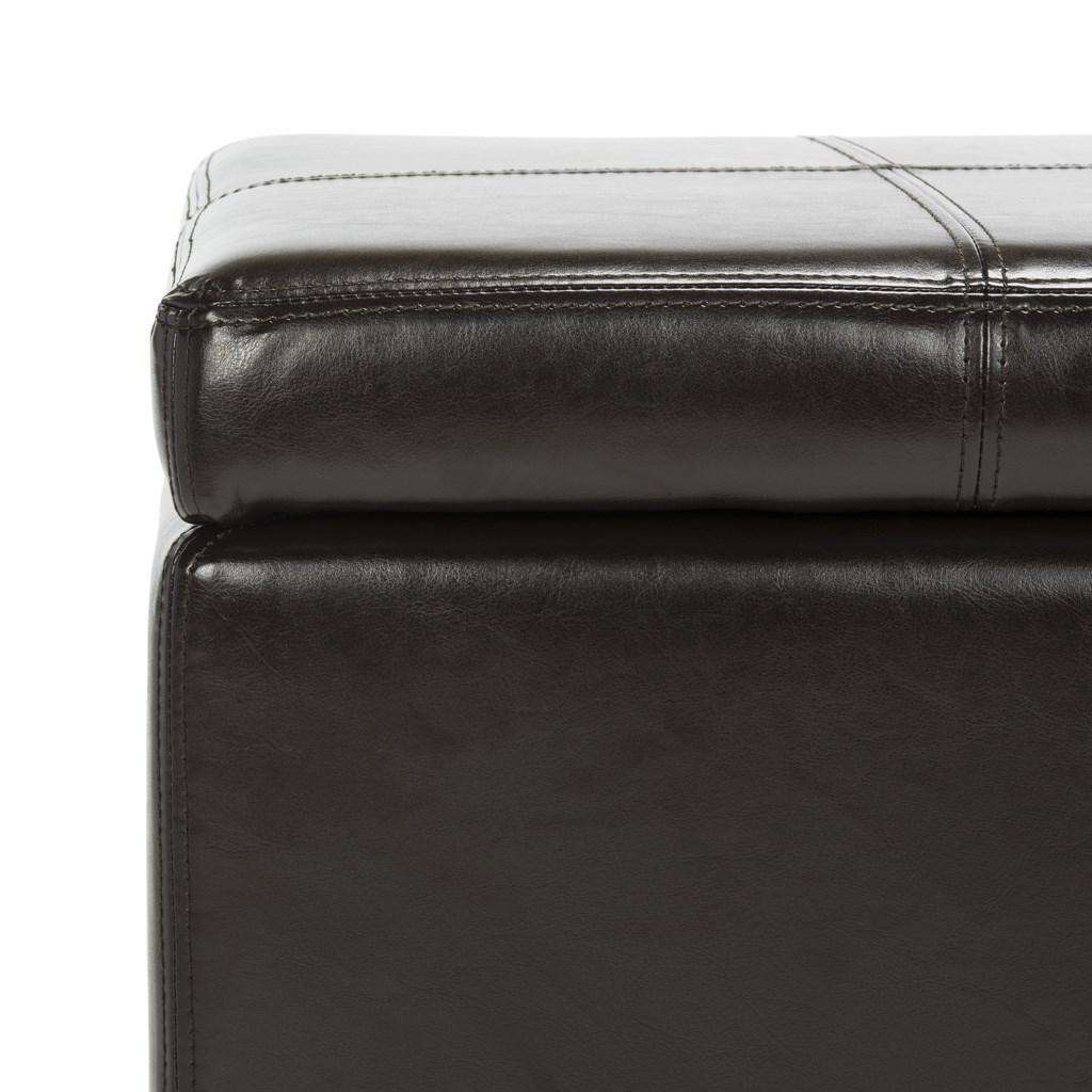 Safavieh Madison Square Ottoman - Brown - Image 3