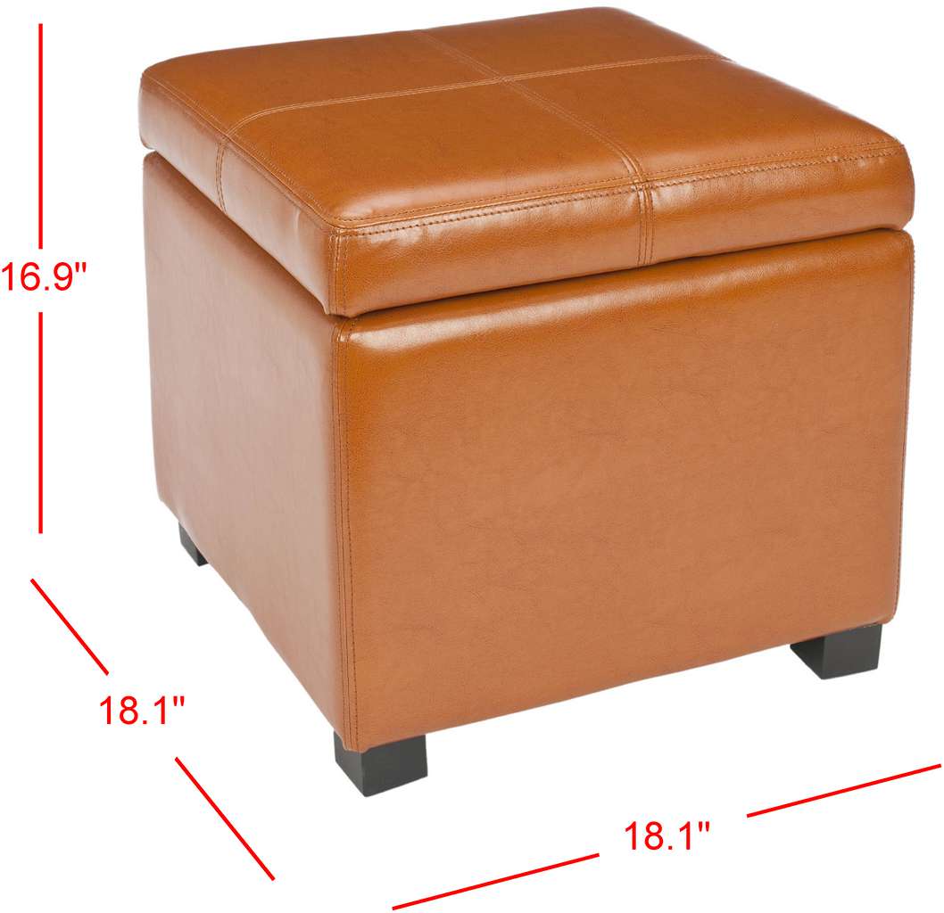 Safavieh Madison Square Ottoman - Saddle - Image 2