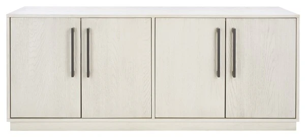 Safavieh Mallory 4 Door Media Stand - White Washed - Image 2