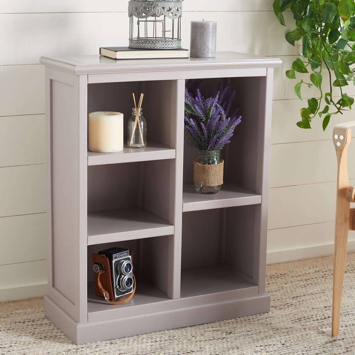 Safavieh Maralah Bookcase - Gray Mauve - Image 2