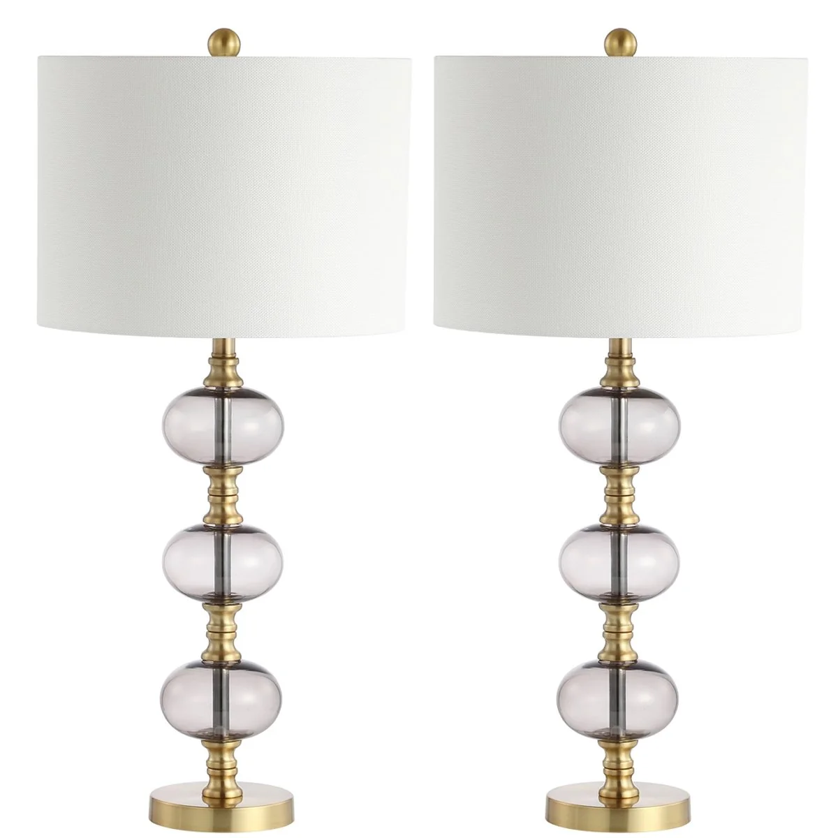Safavieh Marcelo Table Lamp Set Of 2 - Smoking Grey - Image 2
