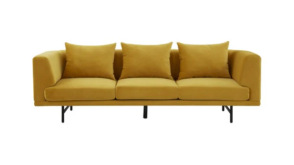 Safavieh Marcy Velvet Sofa - Chartreuse - Image 2