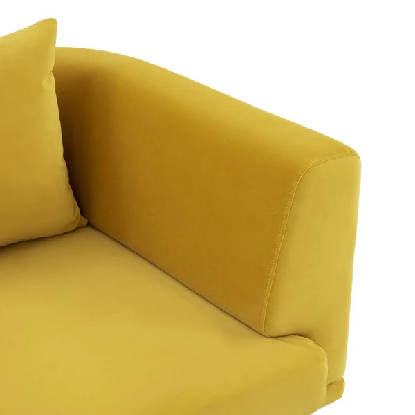 Safavieh Marcy Velvet Sofa - Chartreuse - Image 5