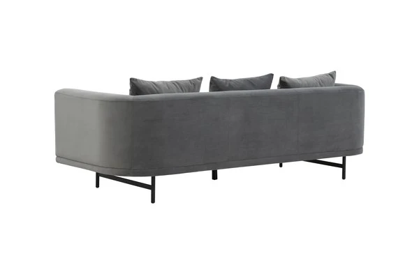 Safavieh Marcy Velvet Sofa - Gray - Image 3