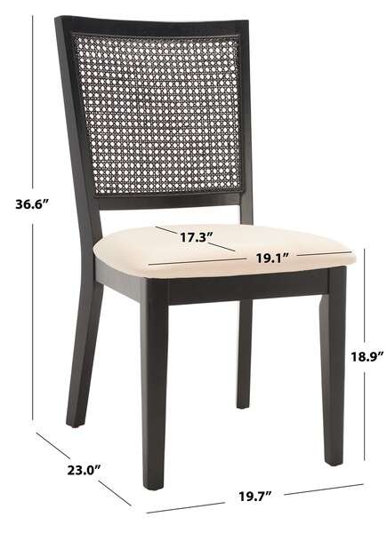 Safavieh Margo Dining Chair Set Of 2 - Black - Image 4