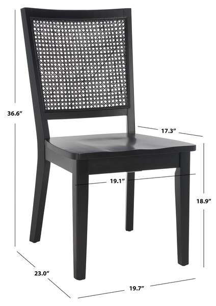 Safavieh Margo Dining Chair Set Of 2 - Black - Image 4