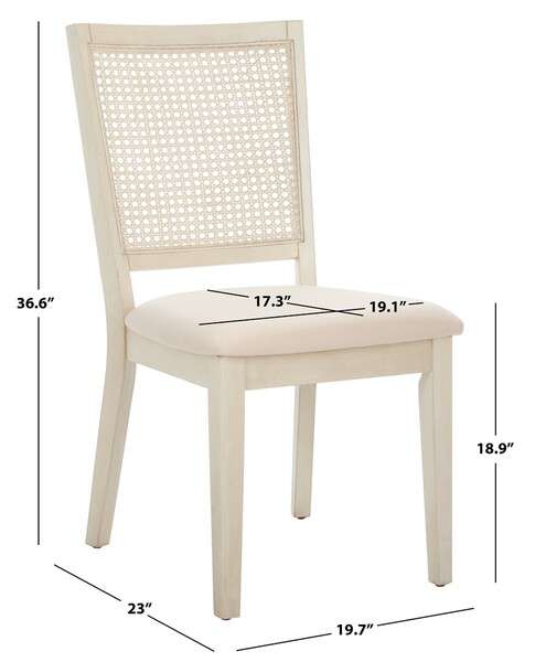 Safavieh Margo Dining Chair Set Of 2 - White Washed - Image 4