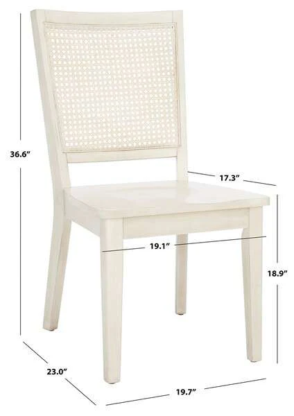 Safavieh Margo Dining Chair Set Of 2 - White Washed - Image 4