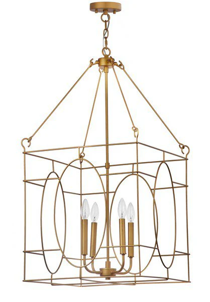 Safavieh Margot 4 Light 18-Inch Dia Adjustable Pendant - Gold - Image 2