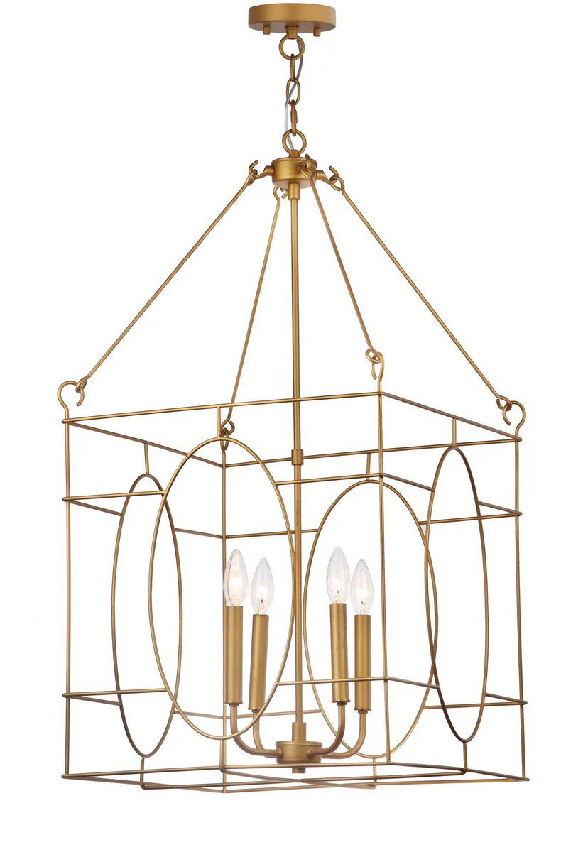 Safavieh Margot 4 Light 18-Inch Dia Adjustable Pendant - Gold - Image 3